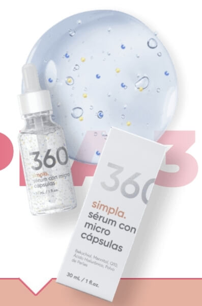 Cómo se usa el suero de microcápsulas Simpla 360