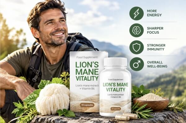 Lion's Mane Vitality Cápsulas España - Precio cuánto cuesta Opiniones cómo se usa